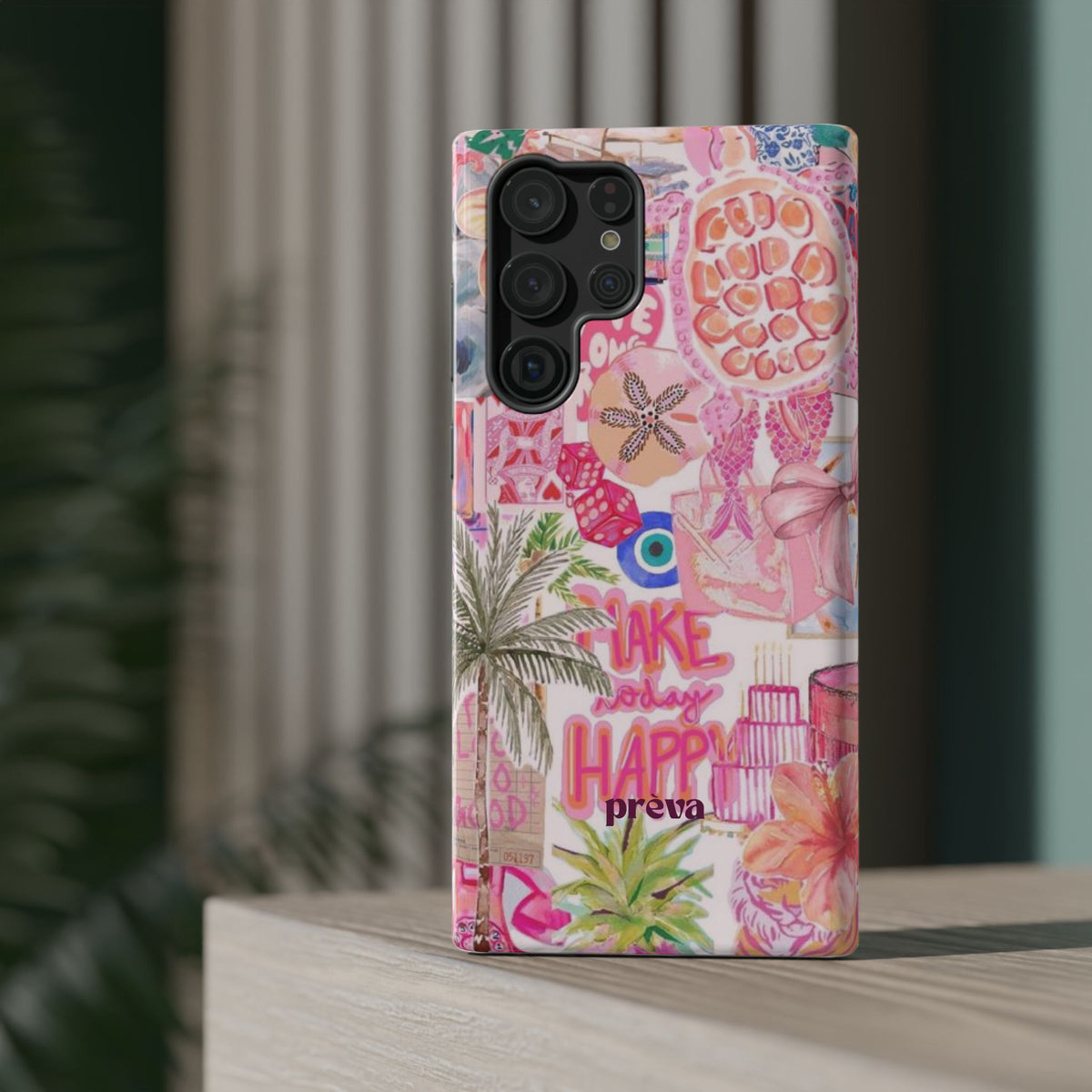 Pink Tropical Collage Phone Case