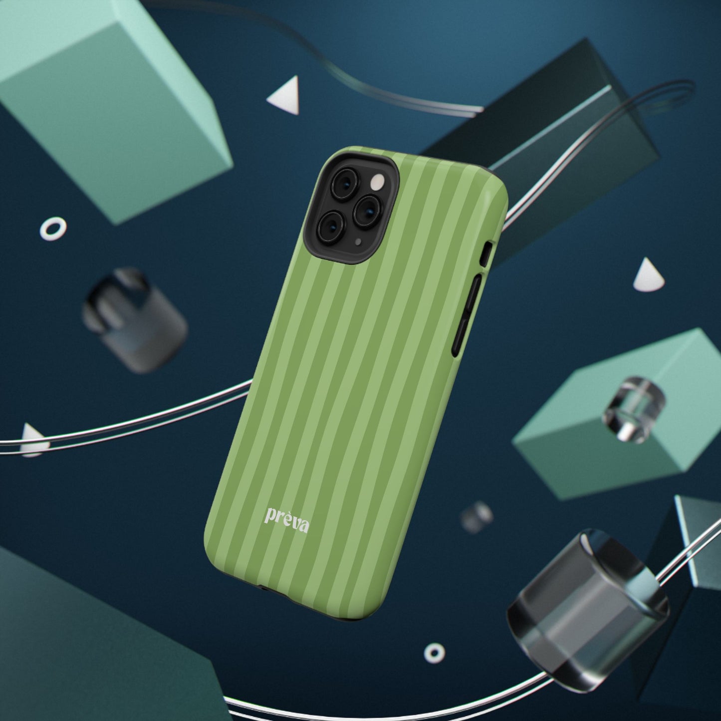 Light Green Stripes Phone Case