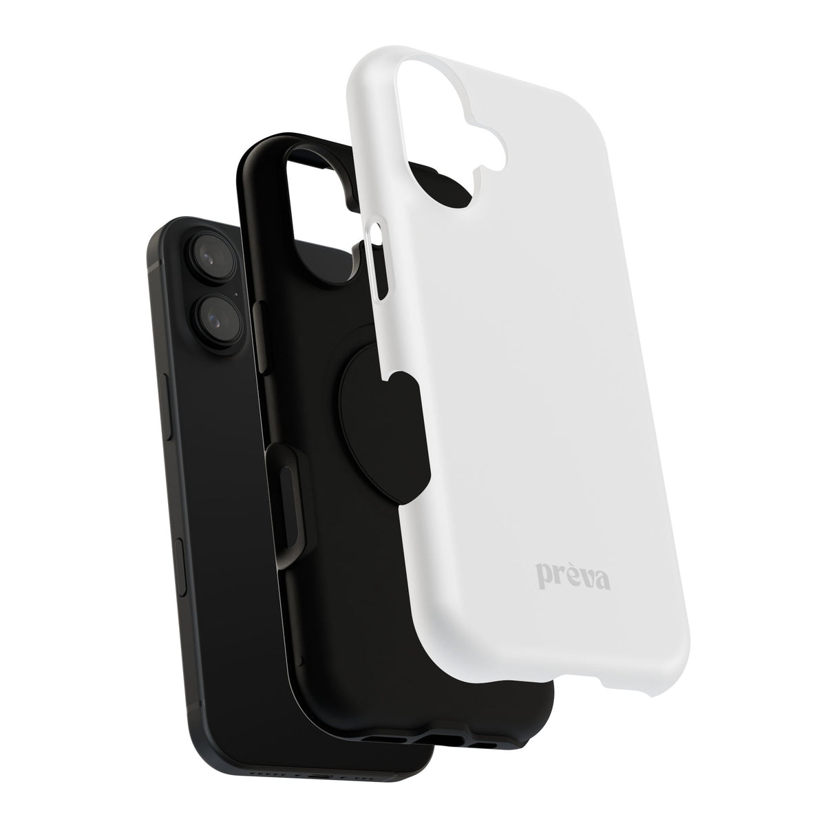 White & Grey Phone Case