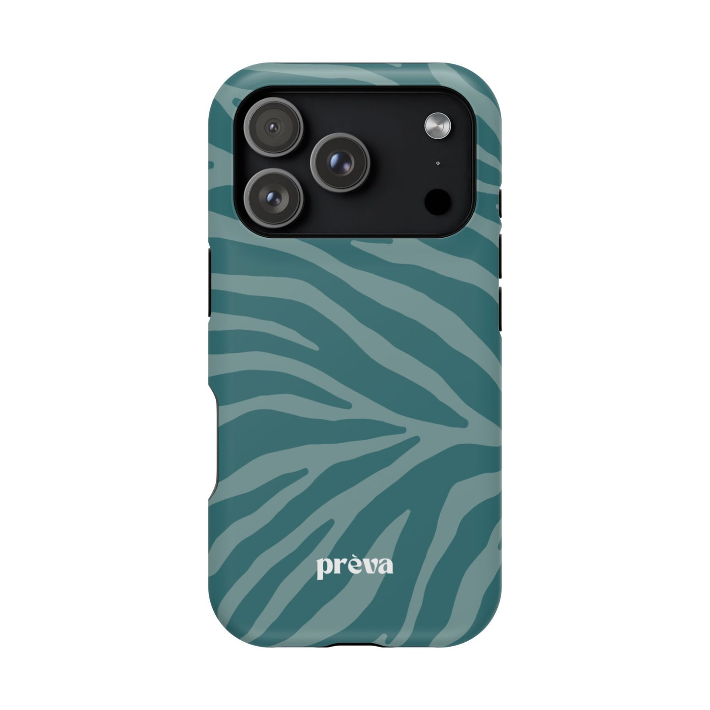 Teal Zebra Phone Case