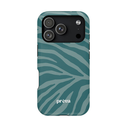 Teal Zebra Phone Case