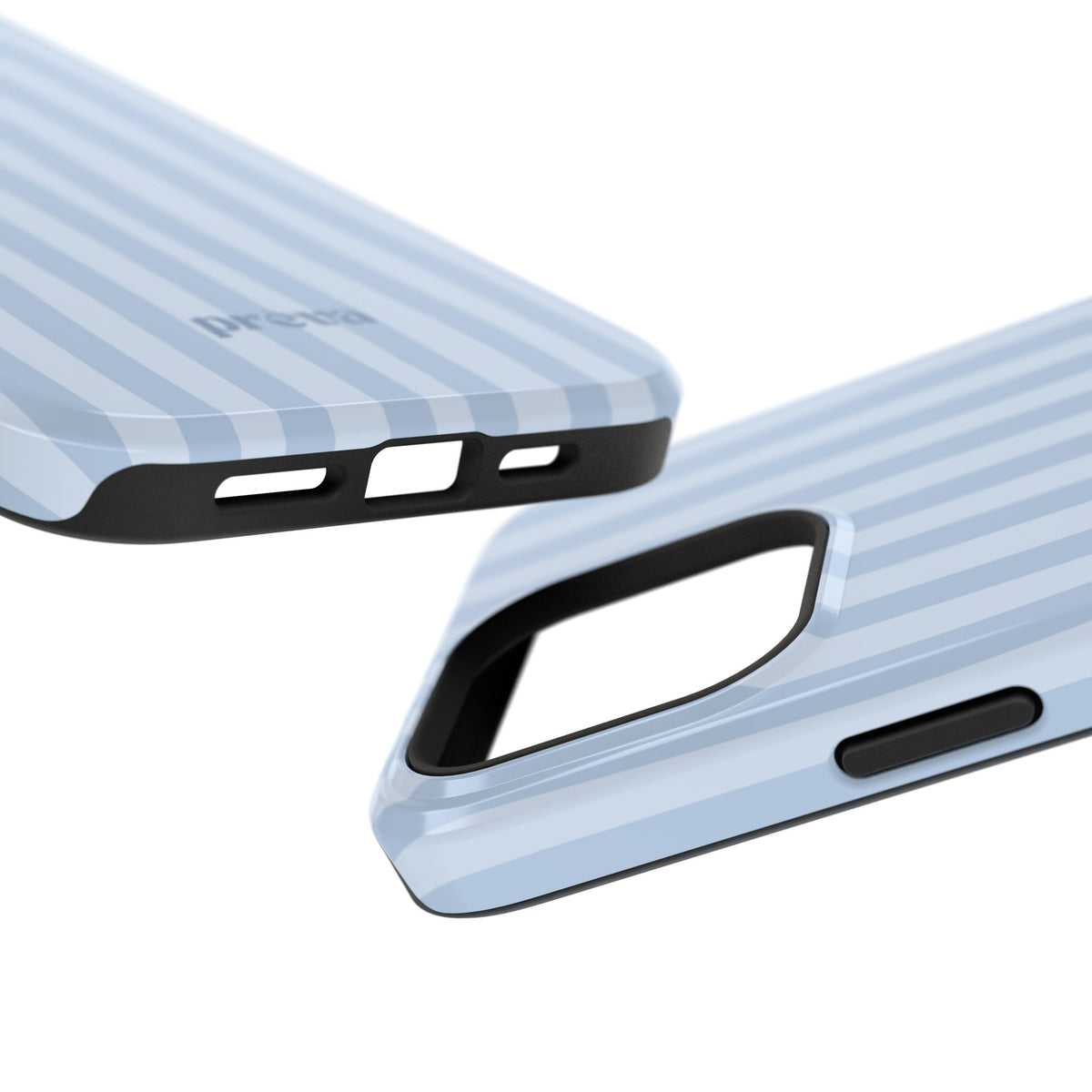 Pastel Blue Stripes Phone Case