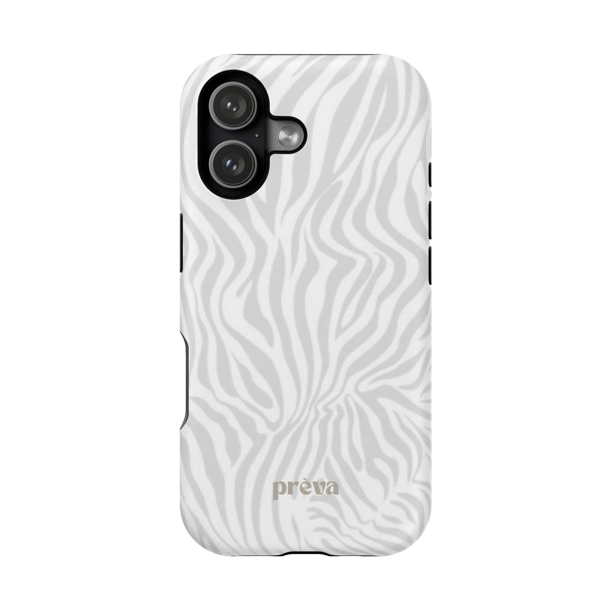 Zebra White Wave Phone Case
