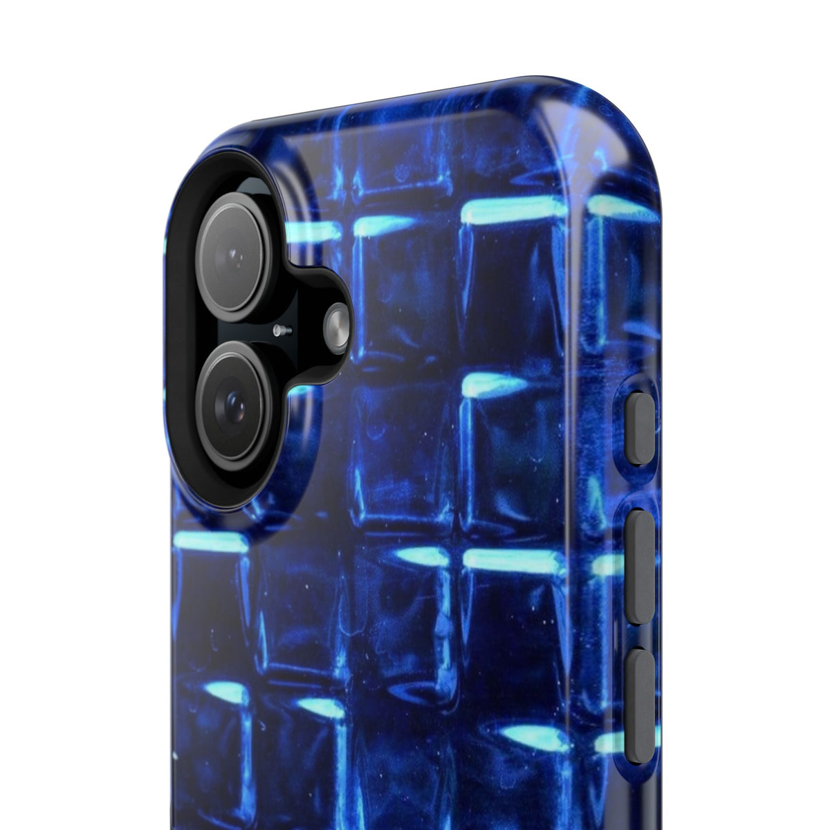 Blue Glass Tile Impact-Resistant Phone Case
