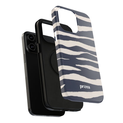 Navy & Cream Zebra Phone Case