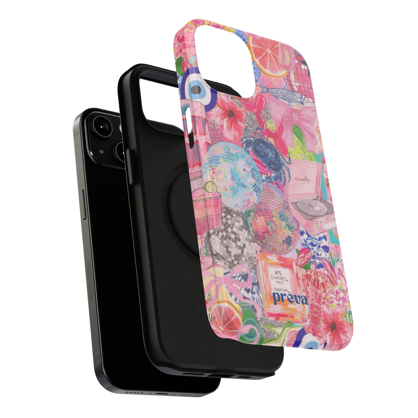 Floral & Pink Collage Phone Case