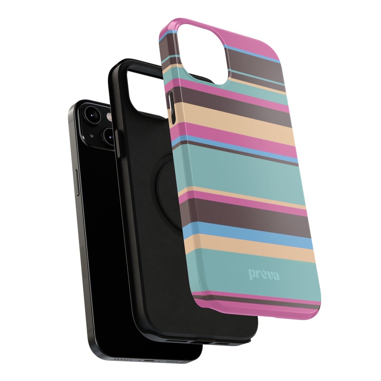 Cocoa Palm Stripes Phone Case
