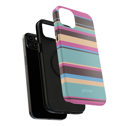 Cocoa Palm Stripes Phone Case