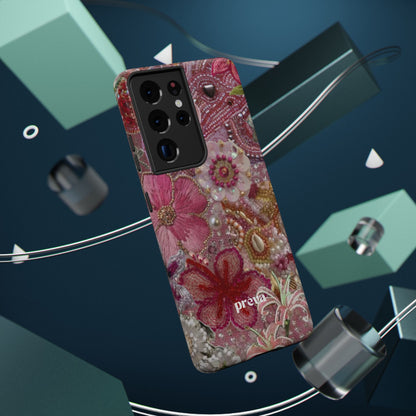 Floral Embroidery Phone Case