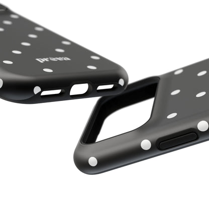 Black with White Polka Dots Phone Case