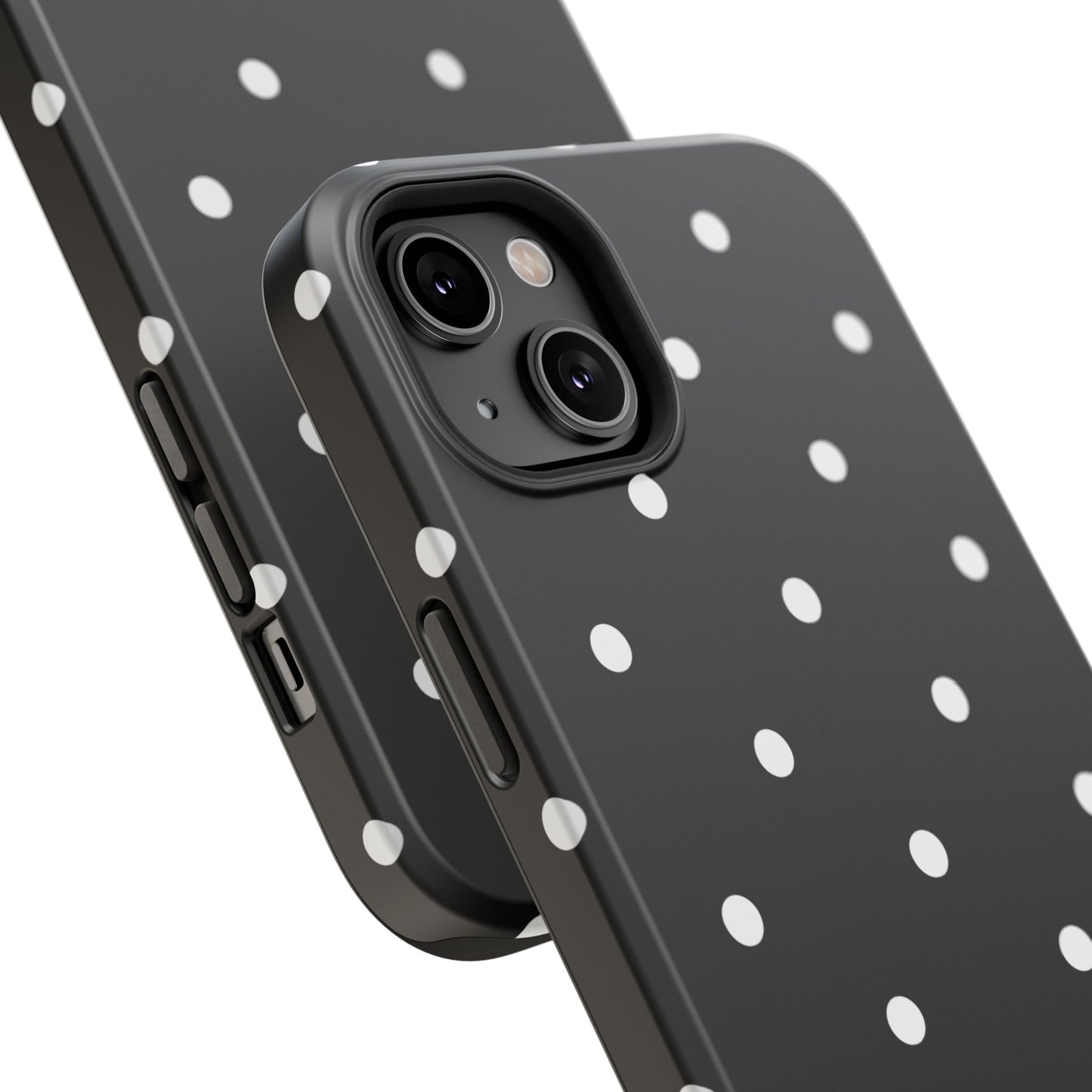 Black with White Polka Dots Phone Case