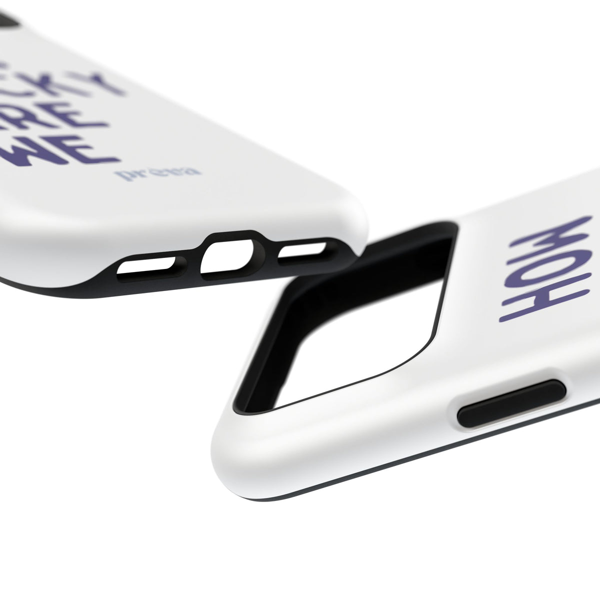How Lucky Are We White Phone Case