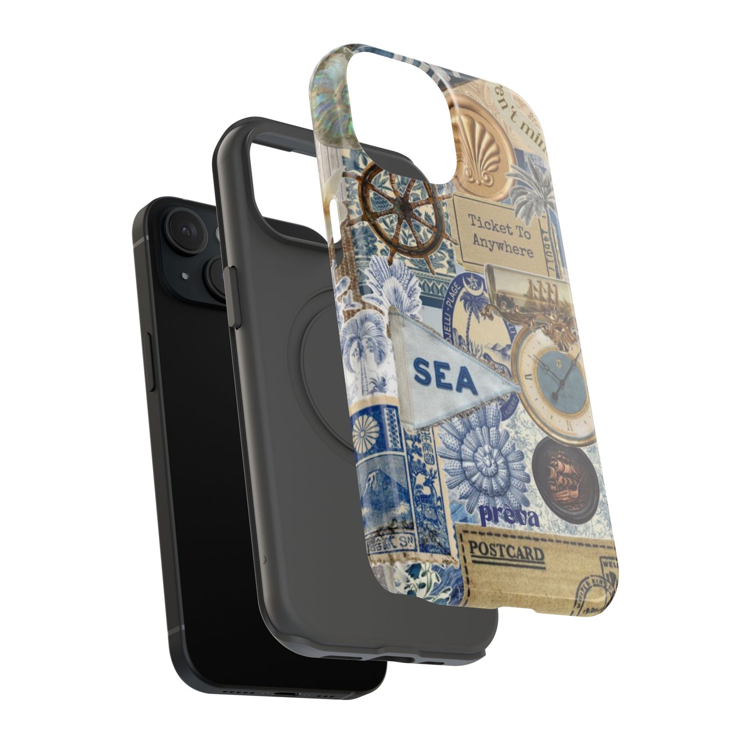 Neutral Travel Collage Phone Case
