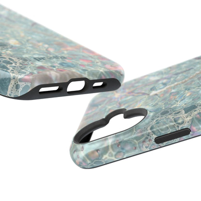 Marbled Seafoam Impact-Resistant Phone Case