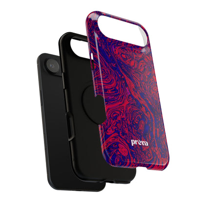 Marbled Red & Purple Impact Phone Case