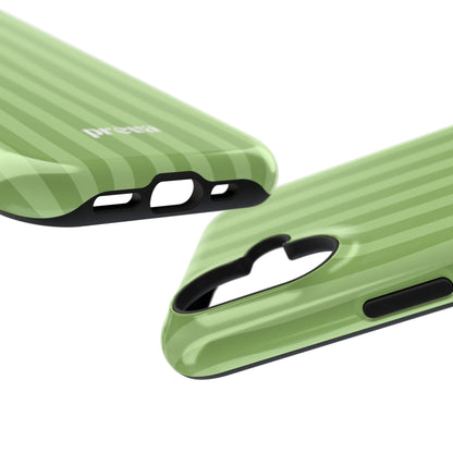Light Green Stripes Phone Case