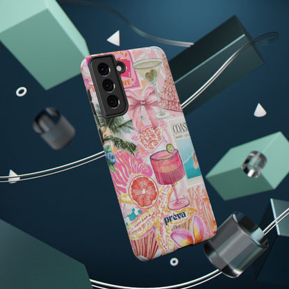 Pink Cocktail Collage Phone Case