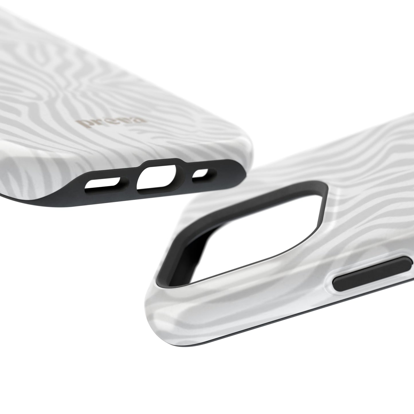 Zebra White Wave Phone Case