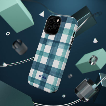 Teal Plaid Phone Case