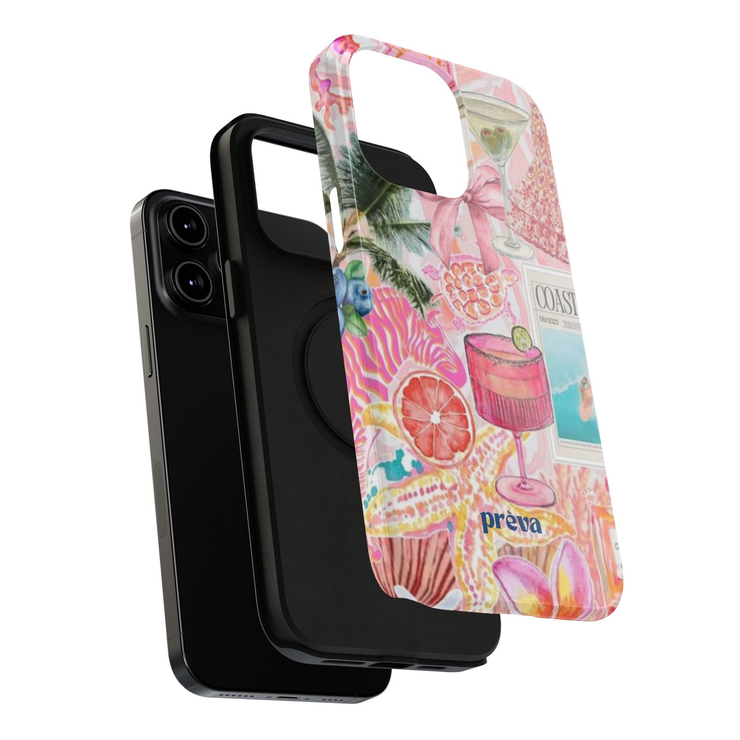 Pink Cocktail Collage Phone Case