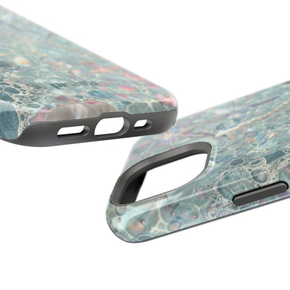 Marbled Seafoam Impact-Resistant Phone Case