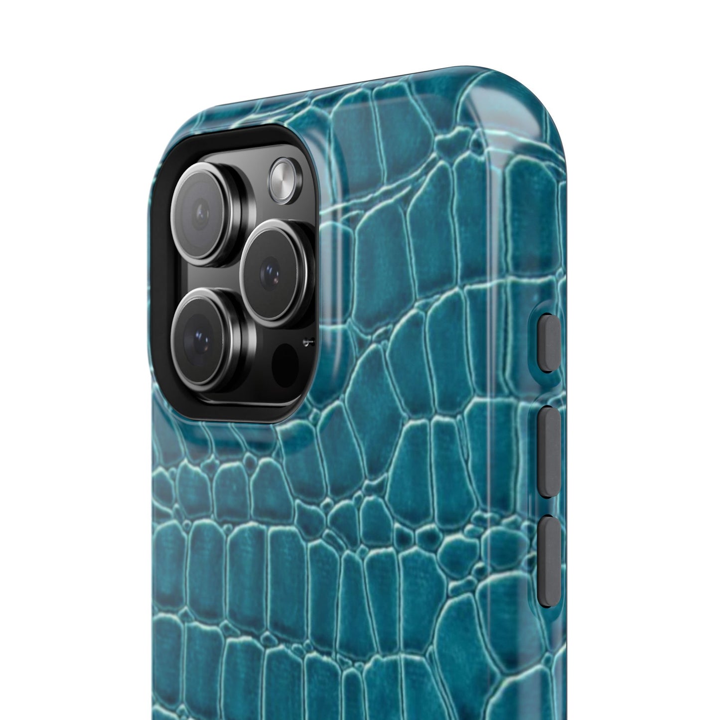 Teal Croc Phone Case