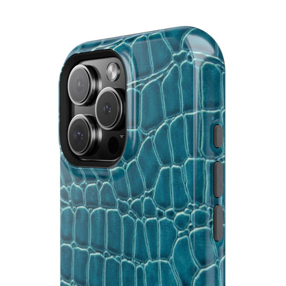 Teal Croc Phone Case