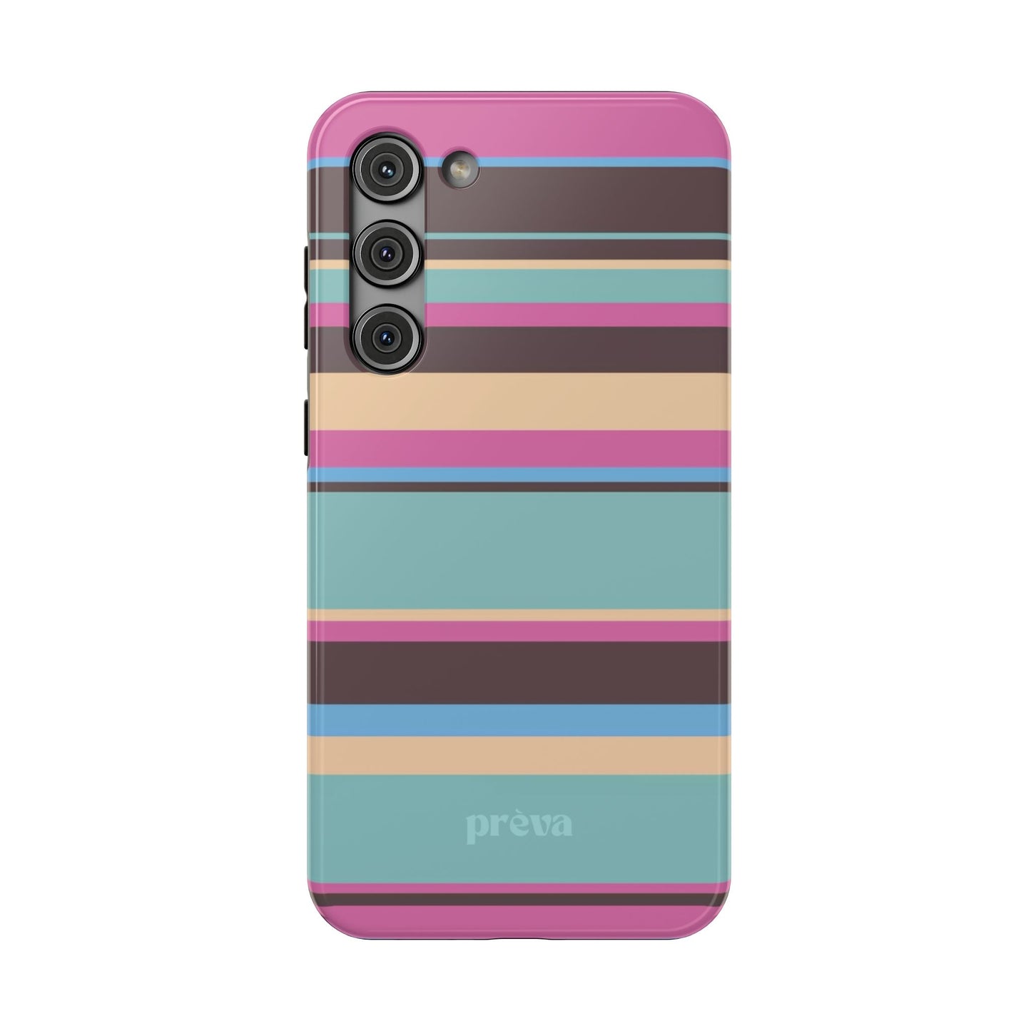 Cocoa Palm Stripes Phone Case