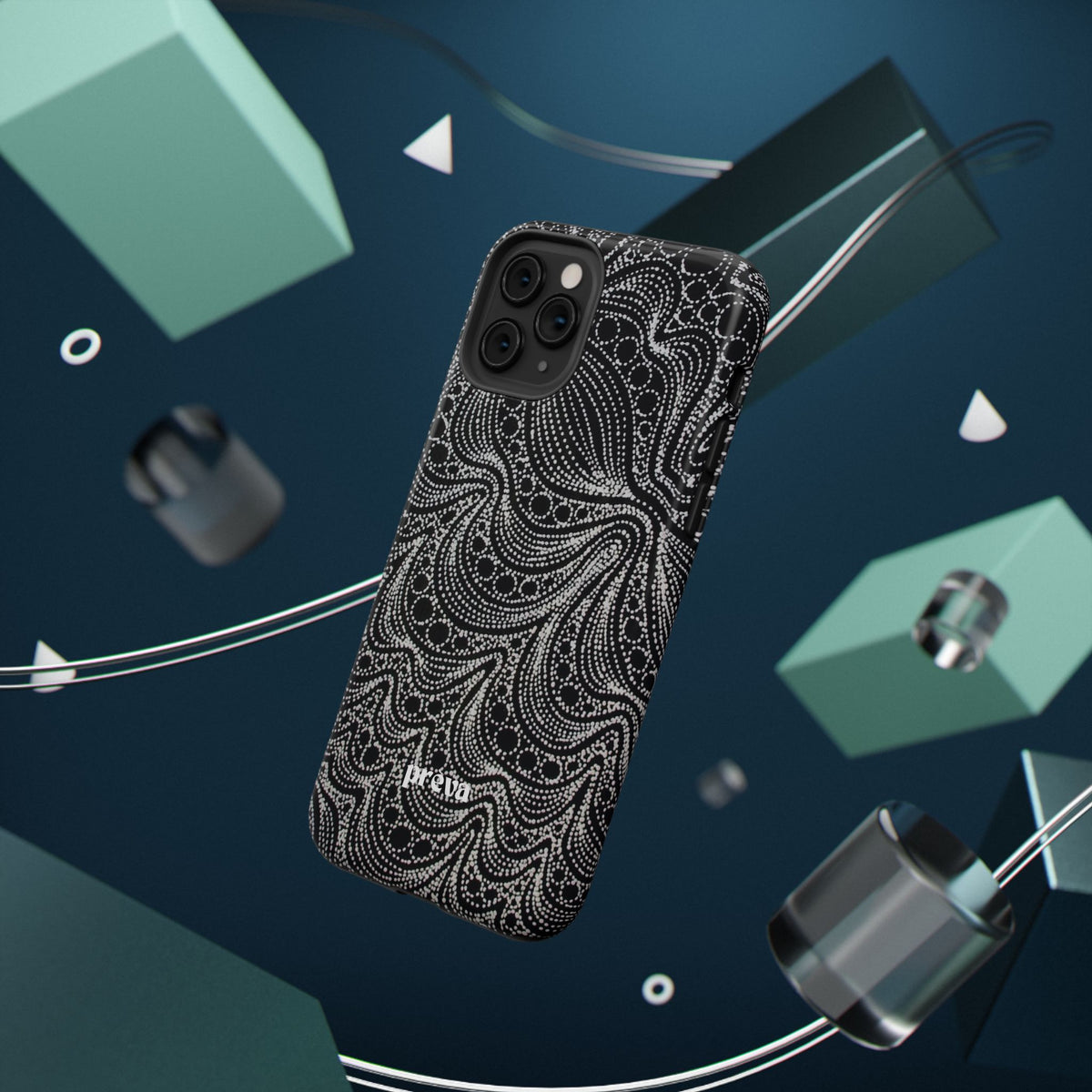 Abstract Midnight Lace Phone Case