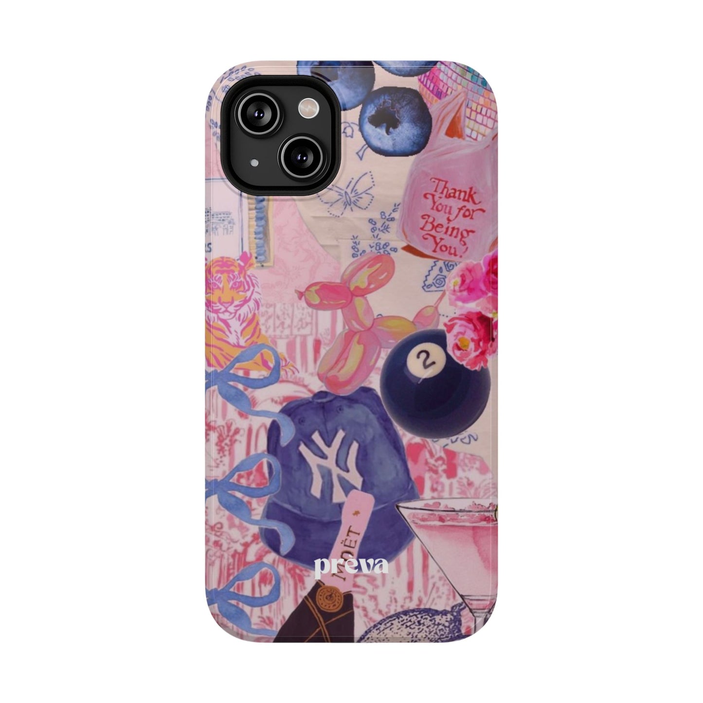 Retro 8 Ball Collage Phone Case