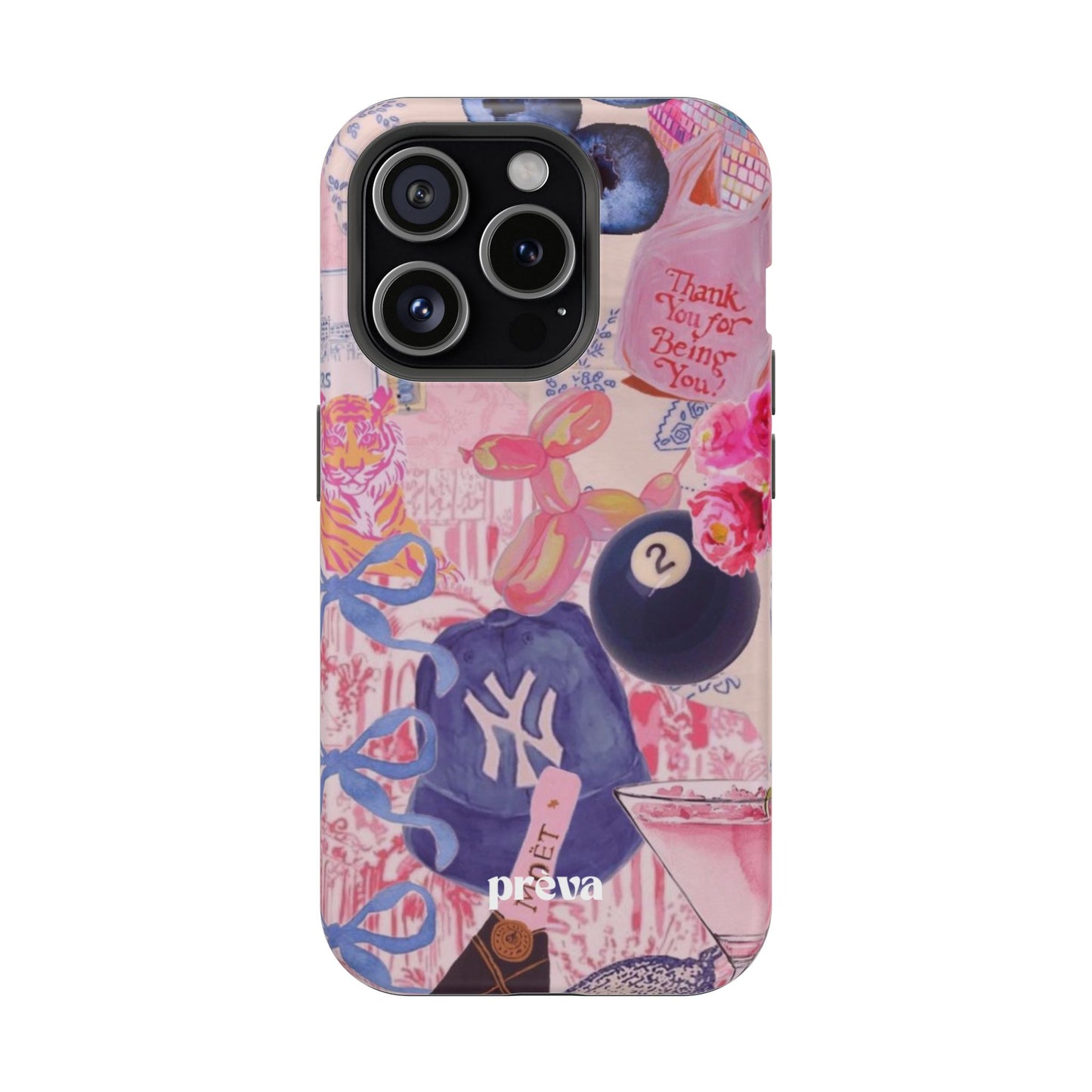 Retro 8 Ball Collage Phone Case