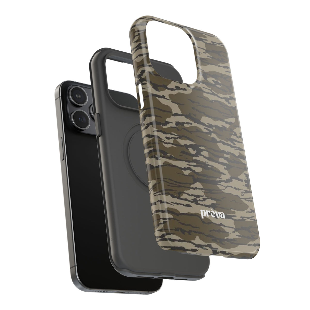Camo Impact-Resistant Phone Case — Military Green Rugged Protection
