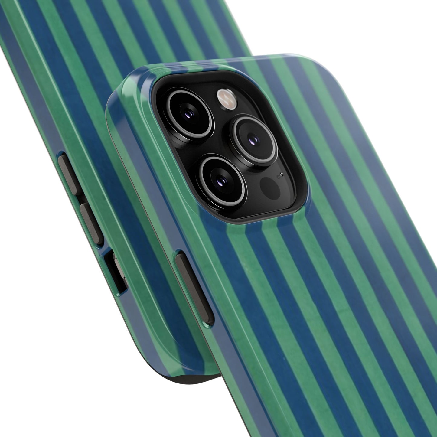 Green & Blue Stripes Phone Case