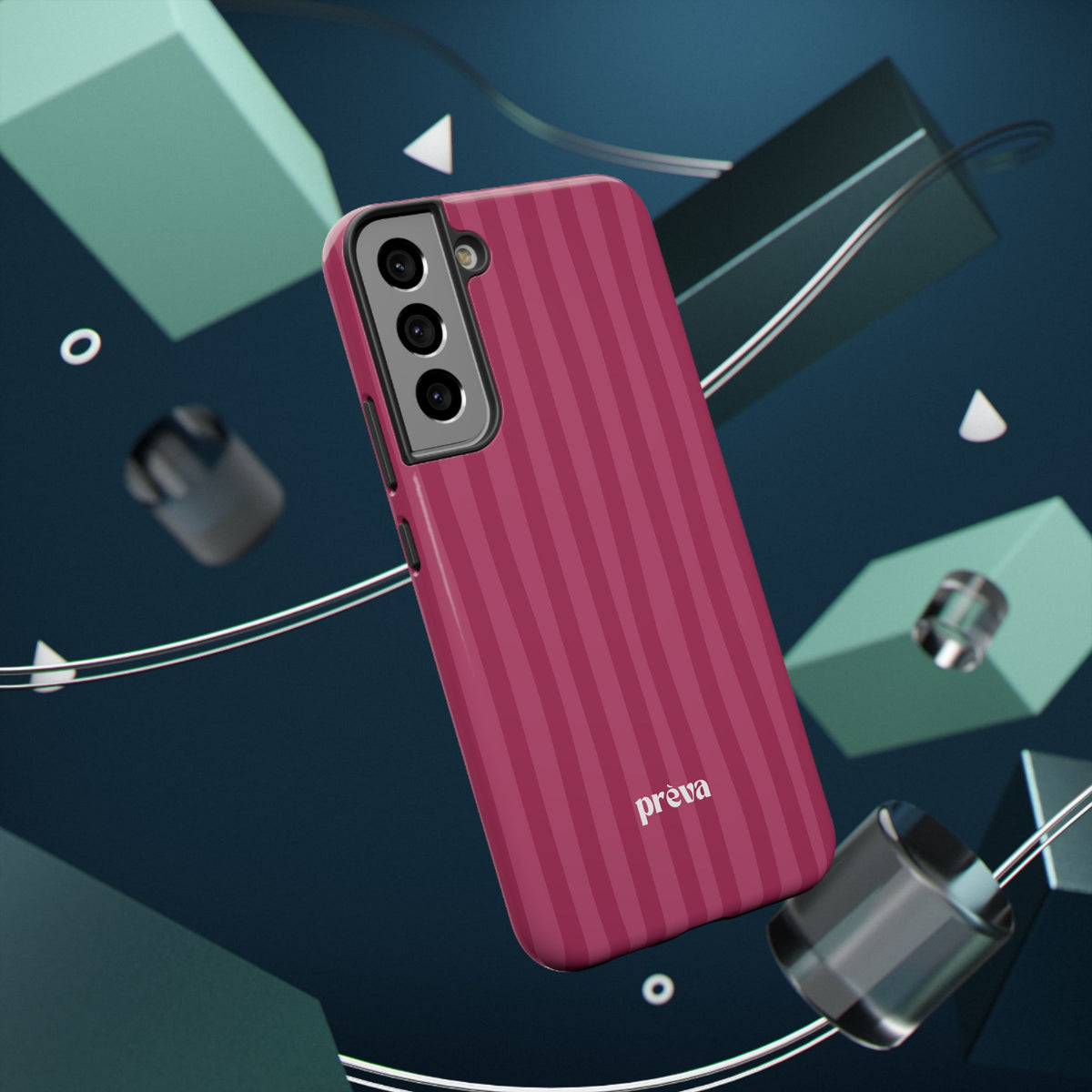 Magenta Stripes Phone Case