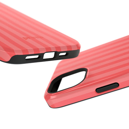 Coral Stipes Phone Case