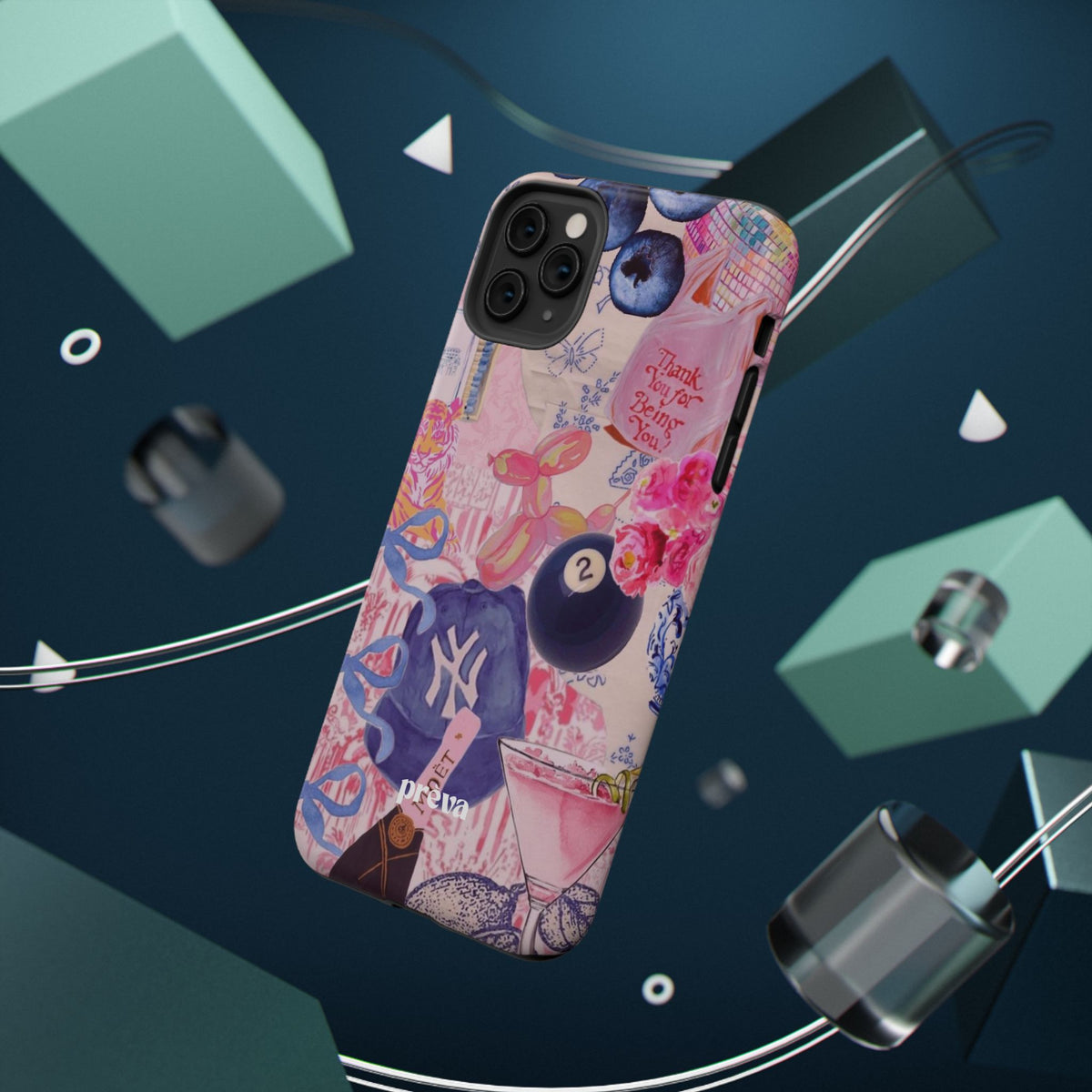 Retro 8 Ball Collage Phone Case