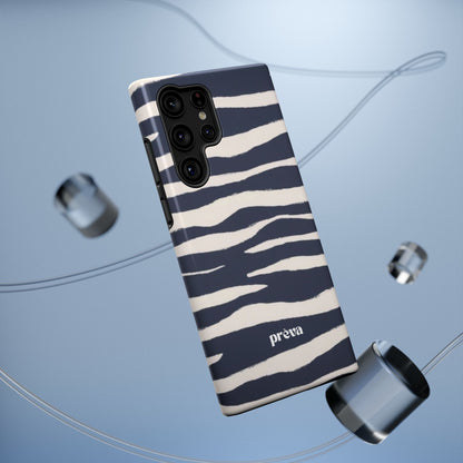 Navy & Cream Zebra Phone Case