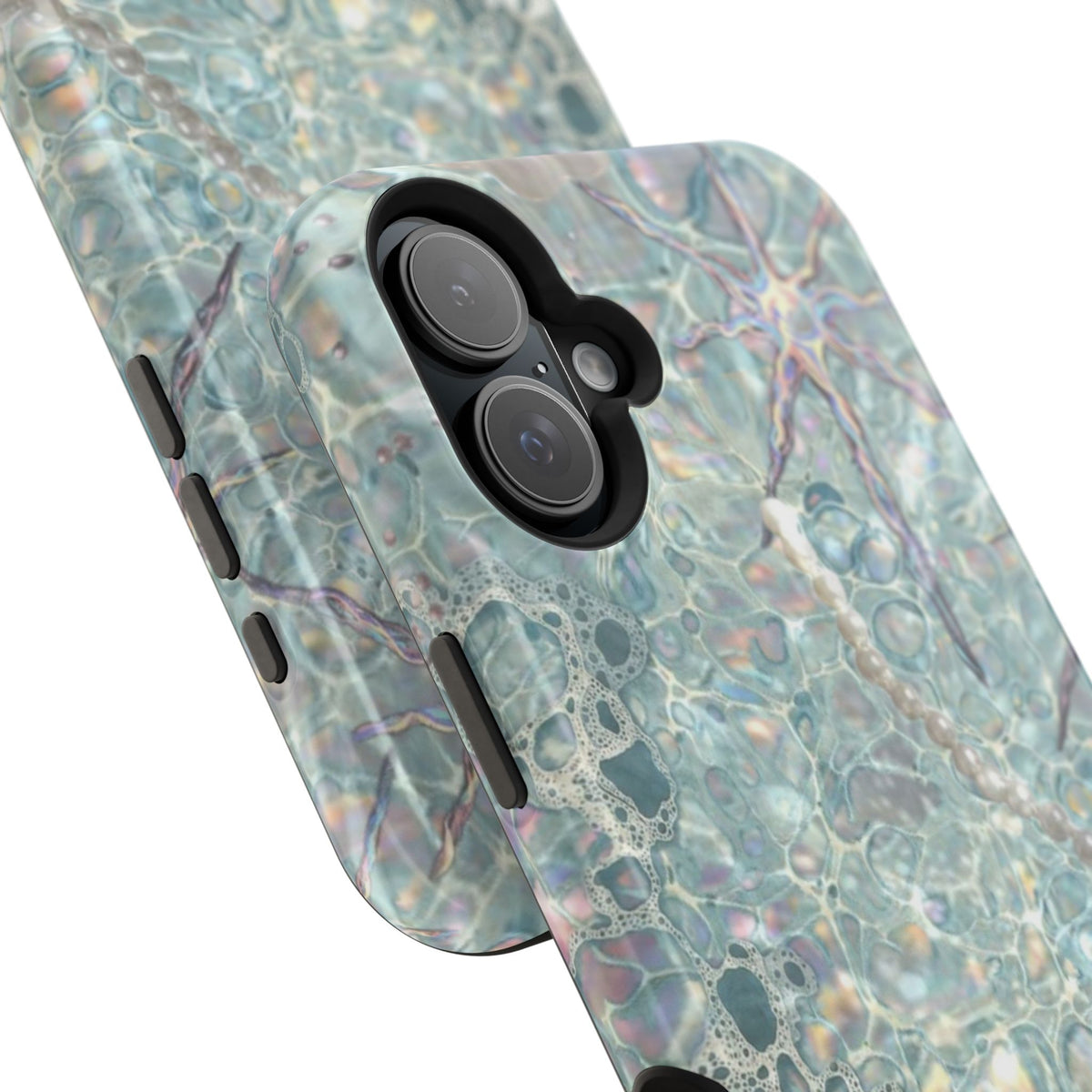 Marbled Seafoam Impact-Resistant Phone Case