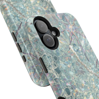Marbled Seafoam Impact-Resistant Phone Case