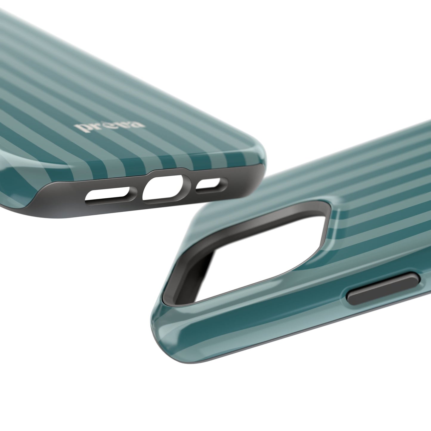 Striped Teal Phone Case