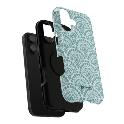 Aqua Lace Pattern Phone Case