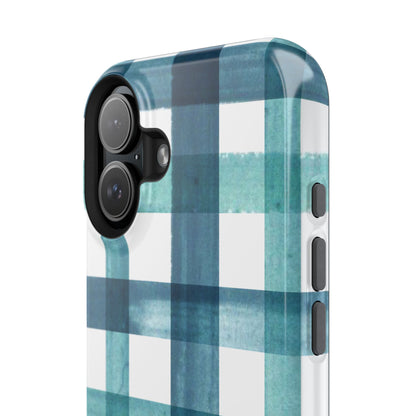 Teal Plaid Phone Case