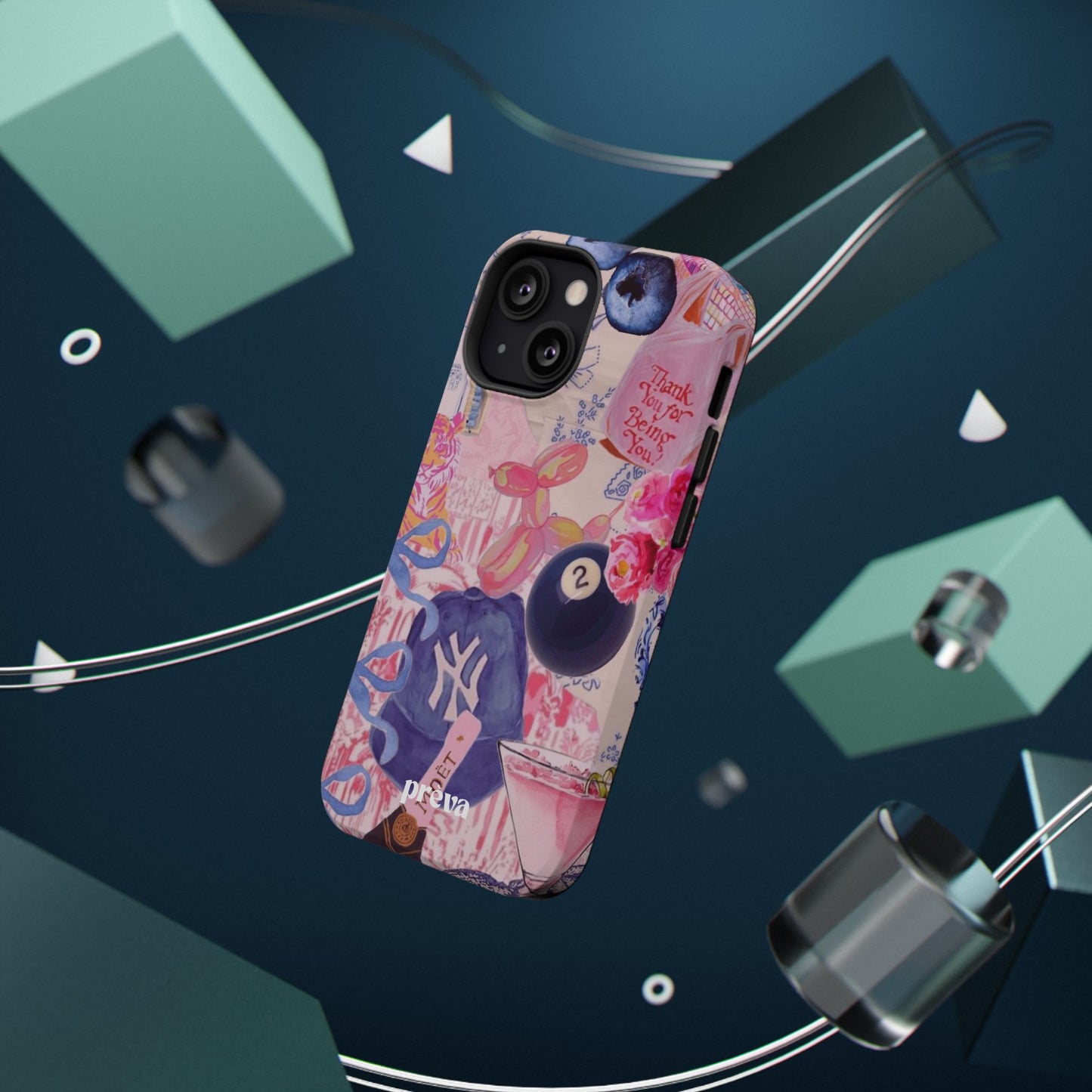 Retro 8 Ball Collage Phone Case