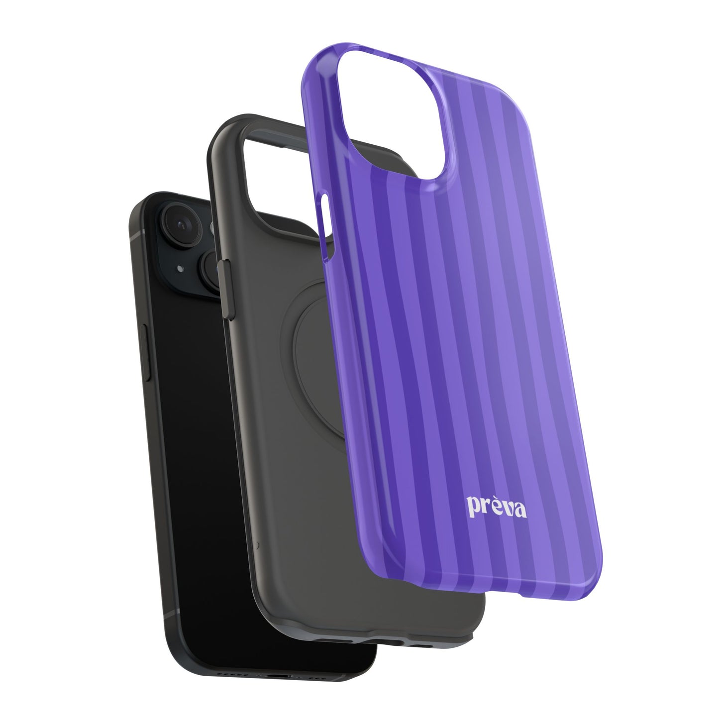 Dark Purple Stripes Phone Case