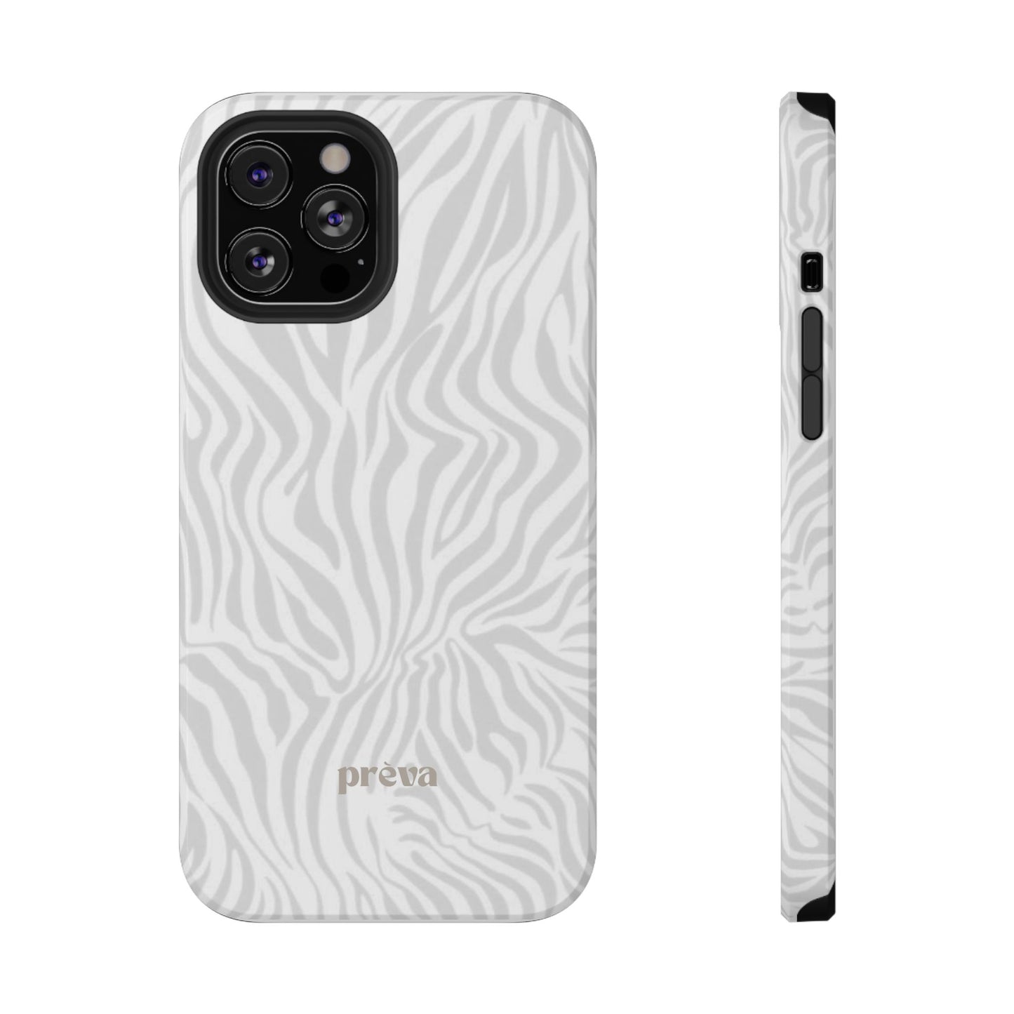 Zebra White Wave Phone Case
