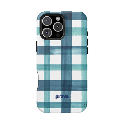 Teal Plaid Phone Case