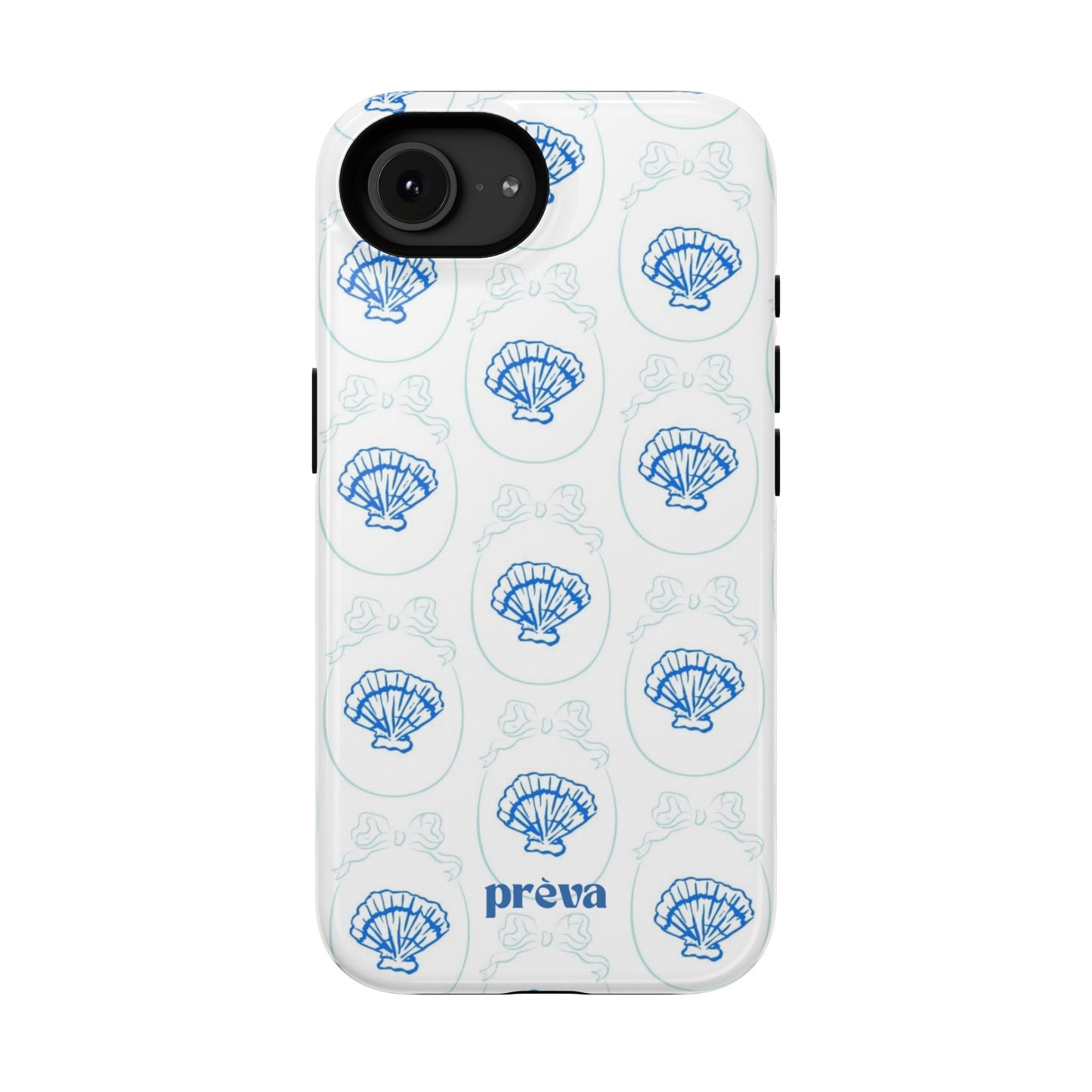 Fancy Teal Shell Phone Case