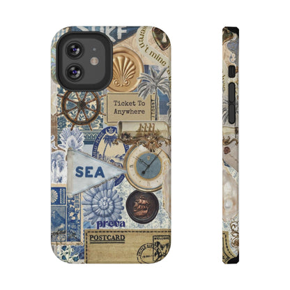 Neutral Travel Collage Phone Case