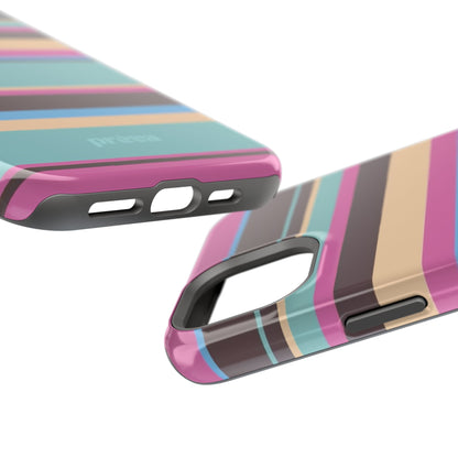 Cocoa Palm Stripes Phone Case