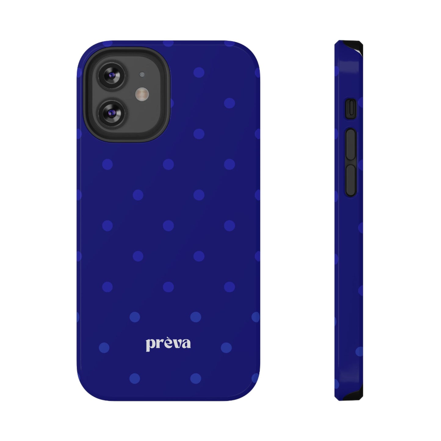 Dark Blue Polka Dots Phone Case
